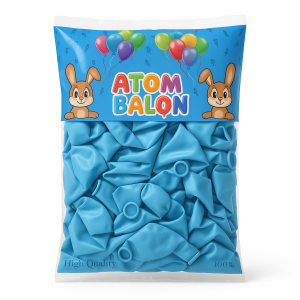 ATOM AÇIK MAVİ BALON 100 LÜ