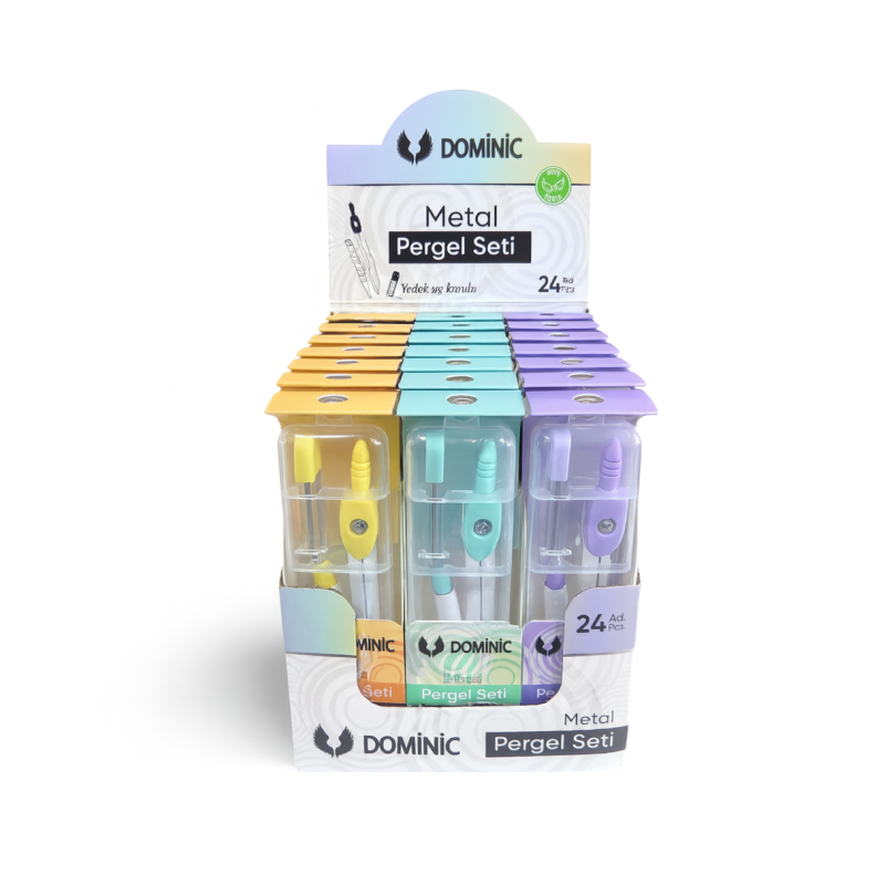 DOMİNİC PERGEL METAL RENKLİ 24 LÜ