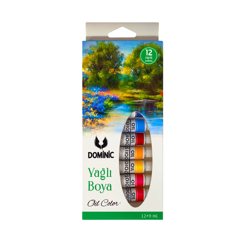 DOMİNİC YAĞLI BOYA TÜP 12 Lİ