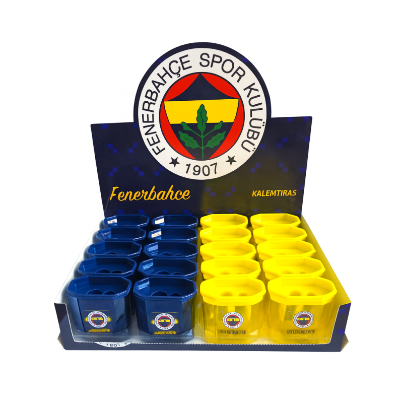 FENERBAHÇE ÇİFT BIÇAKLI DİKDÖRTGEN KALEMTRAŞ 24 LÜ