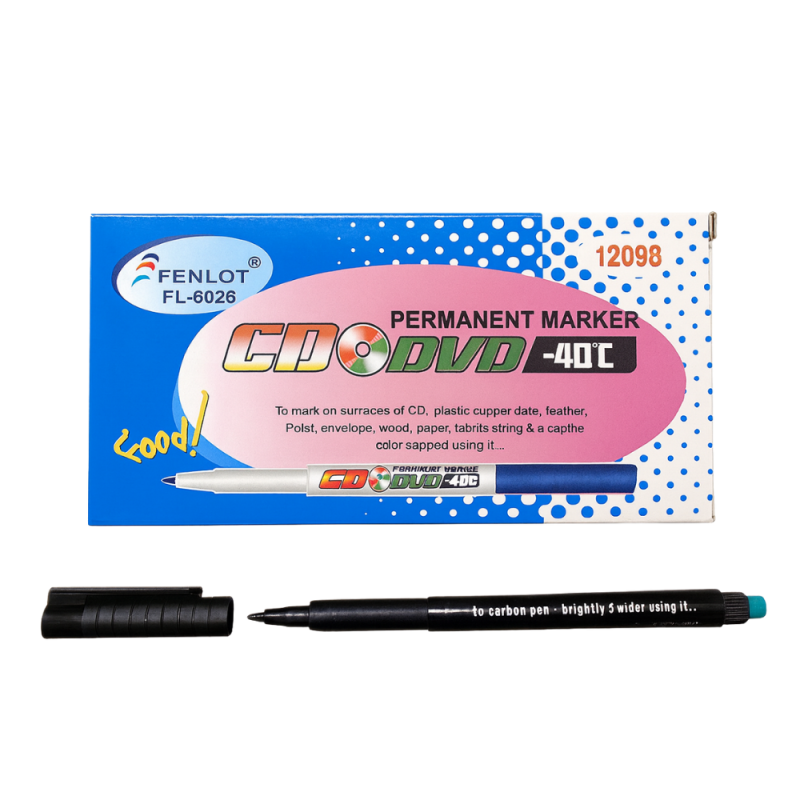 FENLOT CD KALEMİ SİYAH KALIN UÇ 12 Lİ