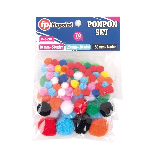 FİXPOİNT DÜZ PONPON 12 Lİ