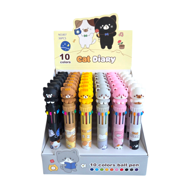 AYICIK 10 RENK TÜKENMEZ KALEM 36 LI