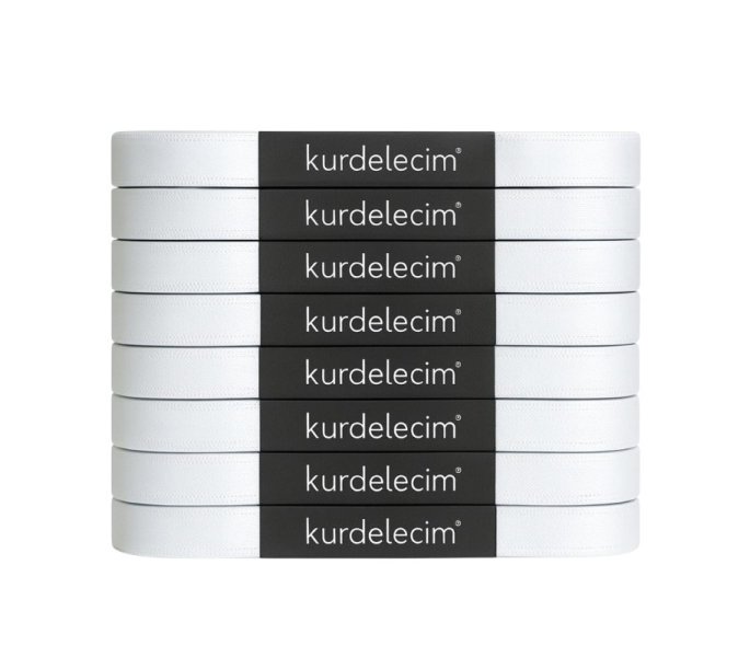 KURDELECİM 10 MM - 10 MT BEYAZ KURDELE 10 LU