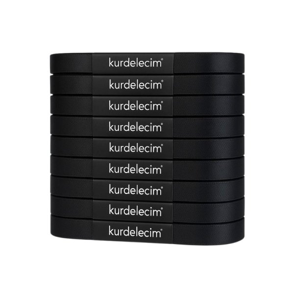 KURDELECİM 10 MM - 10 MT SİYAH KURDELE 10 LU