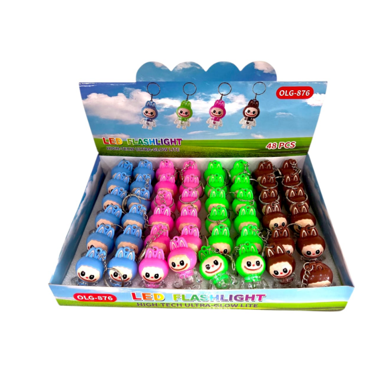 LABUBU ANAHTARLIK LED IŞIKLI 48 Lİ