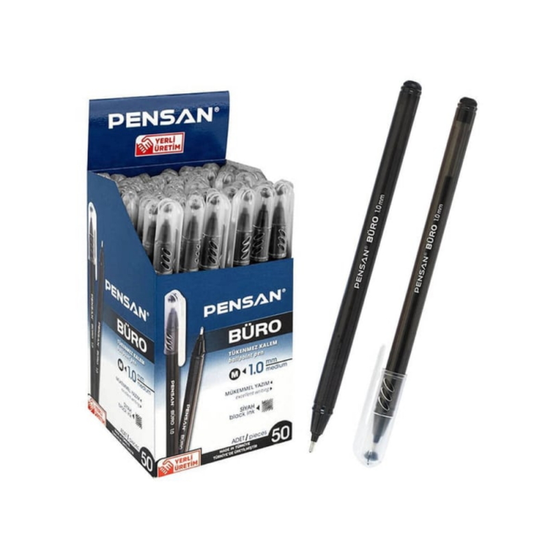 PENSAN BÜRO TÜKENMEZ SİYAH 50 Lİ