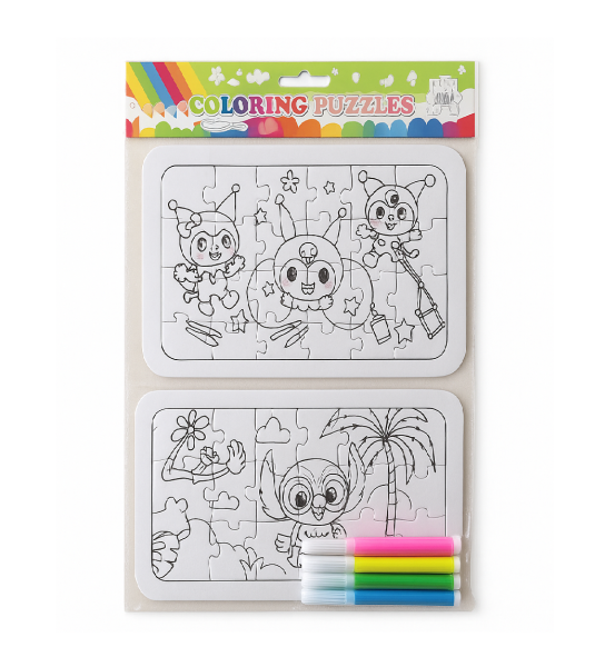 STİCH KUROMİ CAPYBARA 2 Lİ PUZZLE BOYAMA 12 Lİ