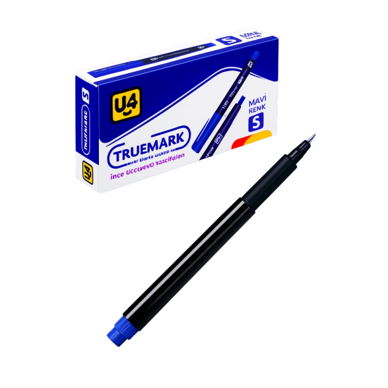 U-4 ASETAT KALEMİ SİLGİLİ S MAVİ 12 Lİ U4-1111