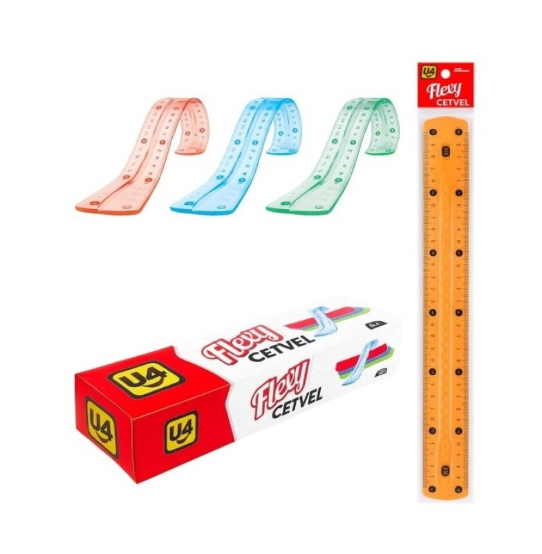 U-4 FLEXİ CETVEL 30 CM 48 Lİ