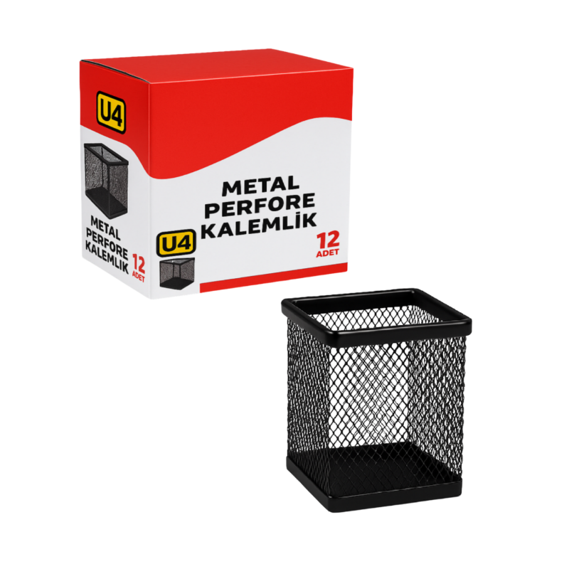 U-4 METAL PERFORE KALEMLİK KARE