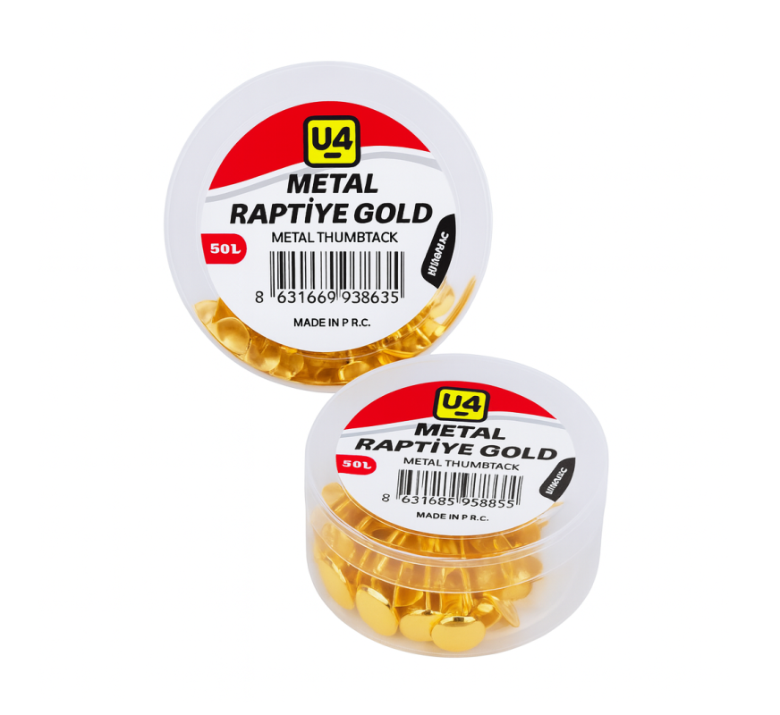 U-4 RAPTİYE 50 Lİ METAL GOLD 12 PAKET