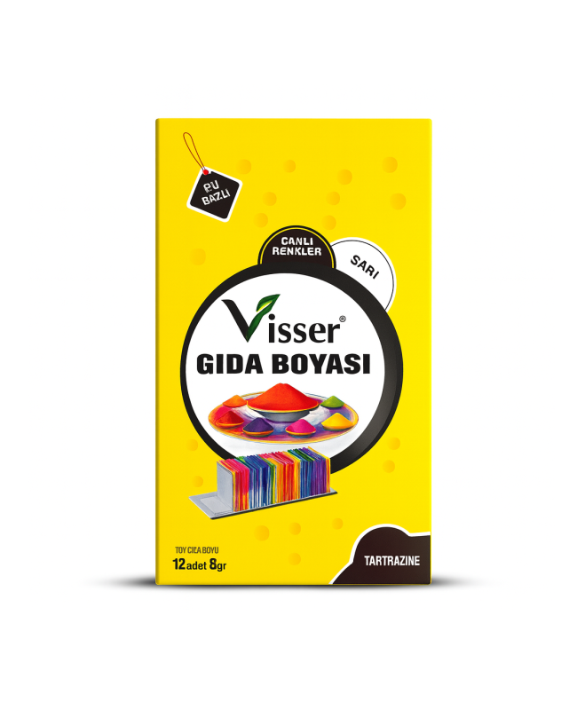 VİSSER GIDA BOYASI SARI 9 GR x 12 ADET