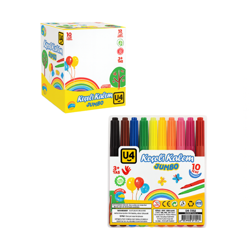 U-4 KEÇELİ KALEM JUMBO EKO 12 Lİ U4-1102