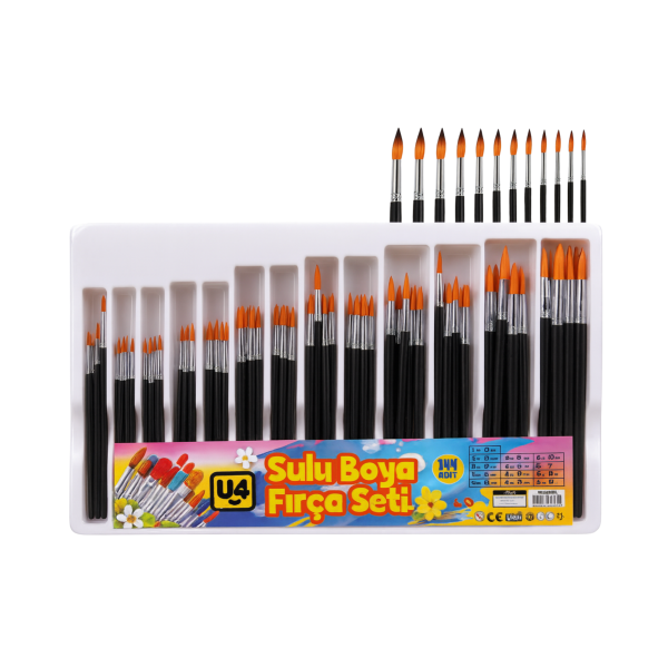U-4 SULU BOYA FIRÇA SETİ 144 LÜ U4-F229