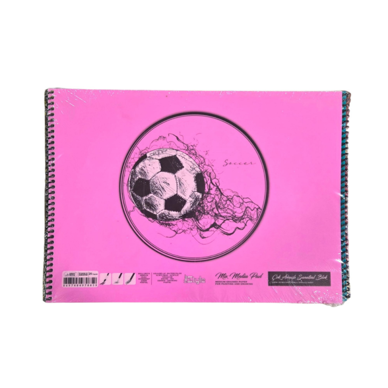 NEW STYLE PP KAPAK SPİRALLİ RESİM DEFTERİ 35X50 25 YP 12 Lİ