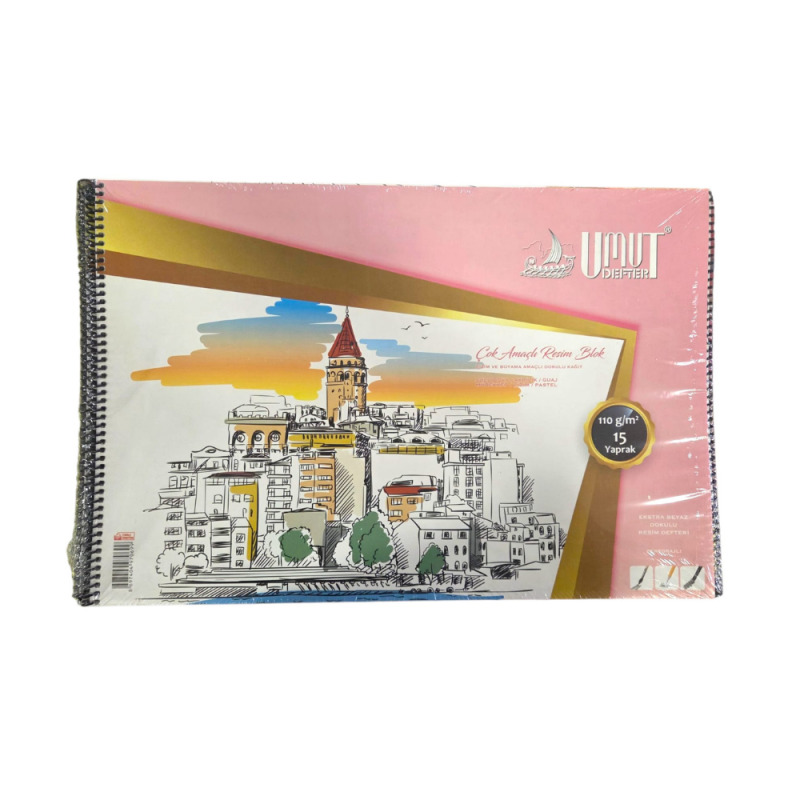 UMUT RESİM DEFTERİ KK 110 GR 35X50 15 YP 12 Lİ
