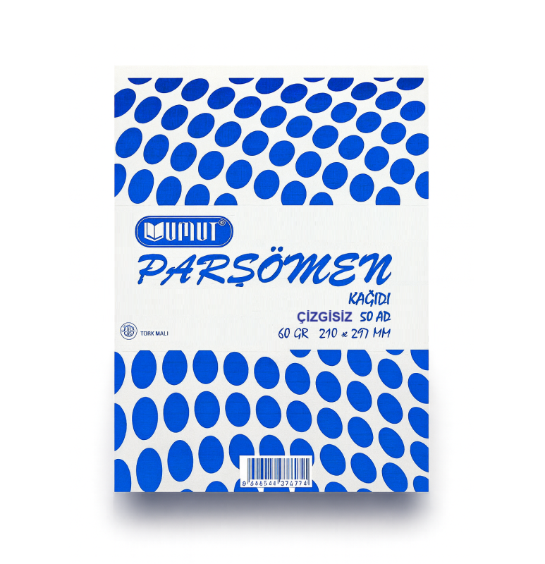 A4 PARŞÖMEN KAĞIDI DÜZ ÇİZGİSİZ 50 Lİ