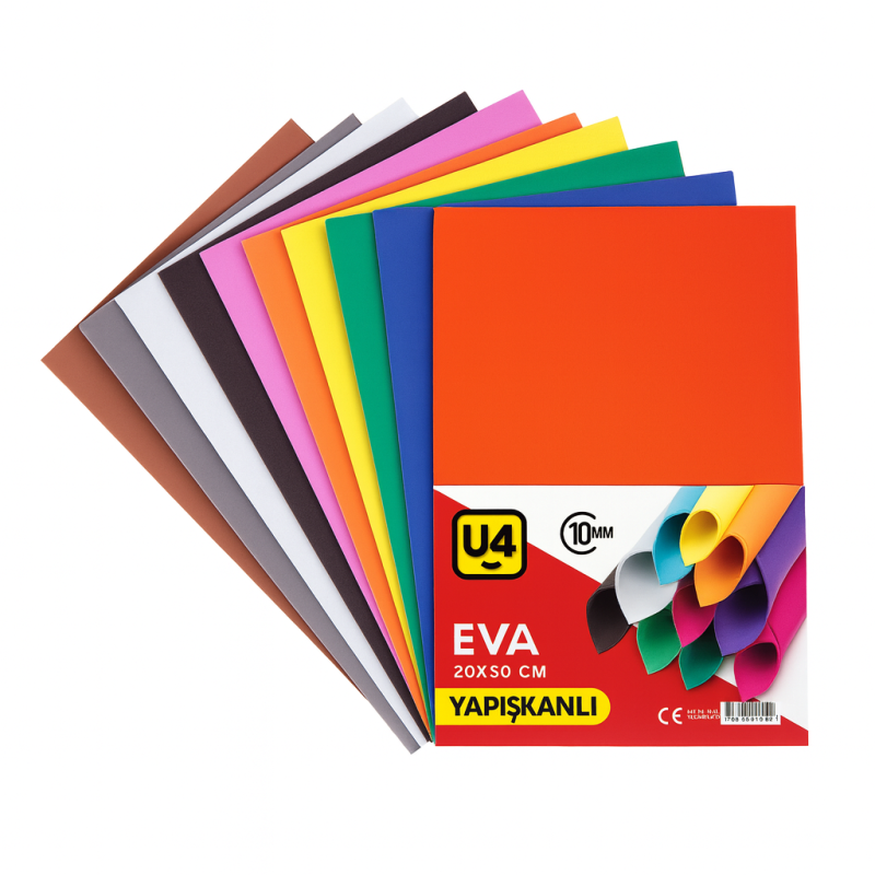 U-4 EVA A4 YAPIŞKANLI 10 RENK
