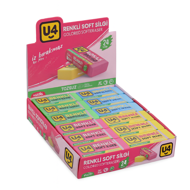 U-4 SİLGİ RENKLİ 24 LÜ