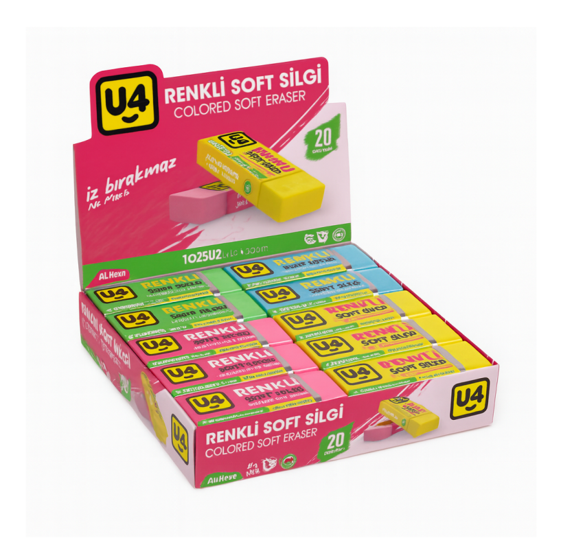 U-4 SİLGİ RENKLİ  20 Lİ
