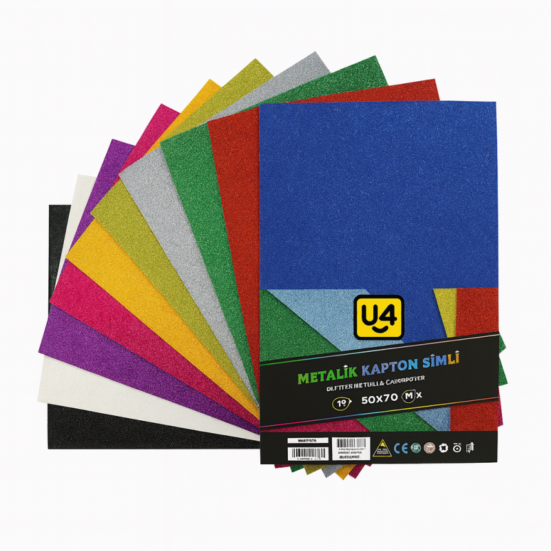 U-4 FON KARTONU SİMLİ MİX 50x70 10 LU