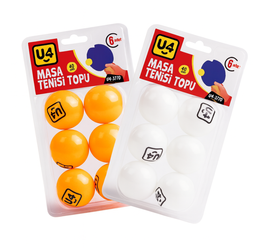 U-4 PİNPON TOPU 6 LI