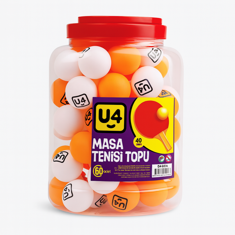 U-4 PİNPON TOPU 60 LI PVC