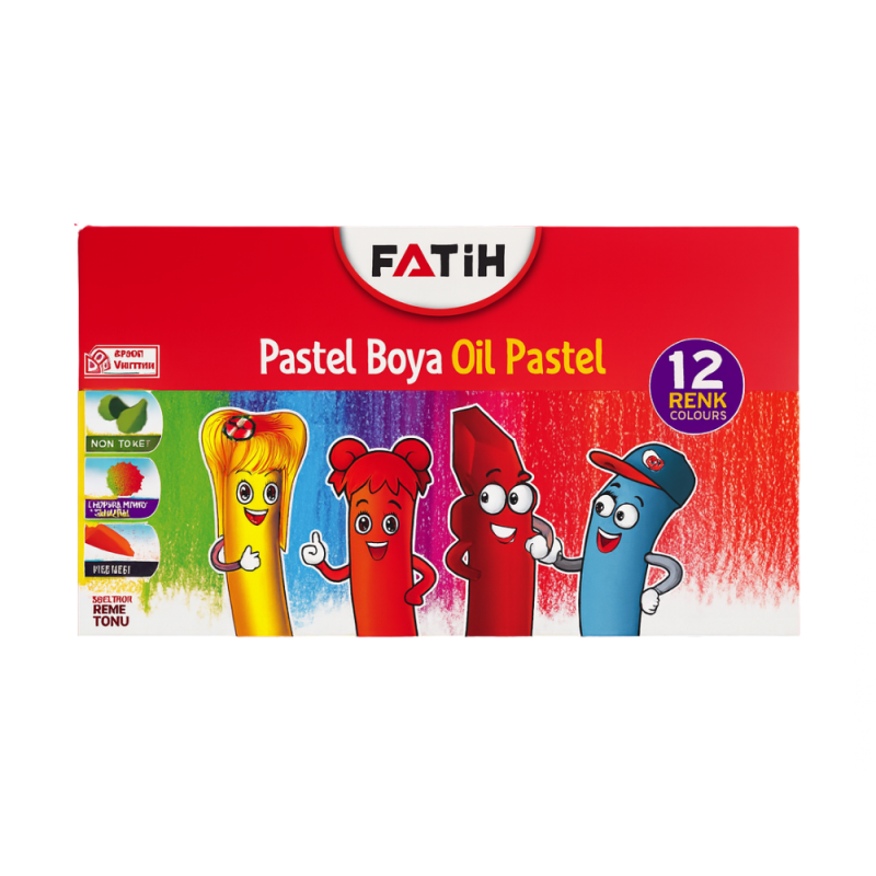 FATİH PASTEL BOYA 12 RENK