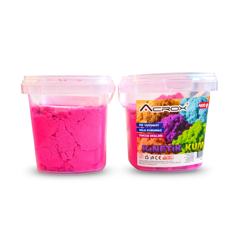 ACROX KİNETİK KUM PEMBE 400 GR