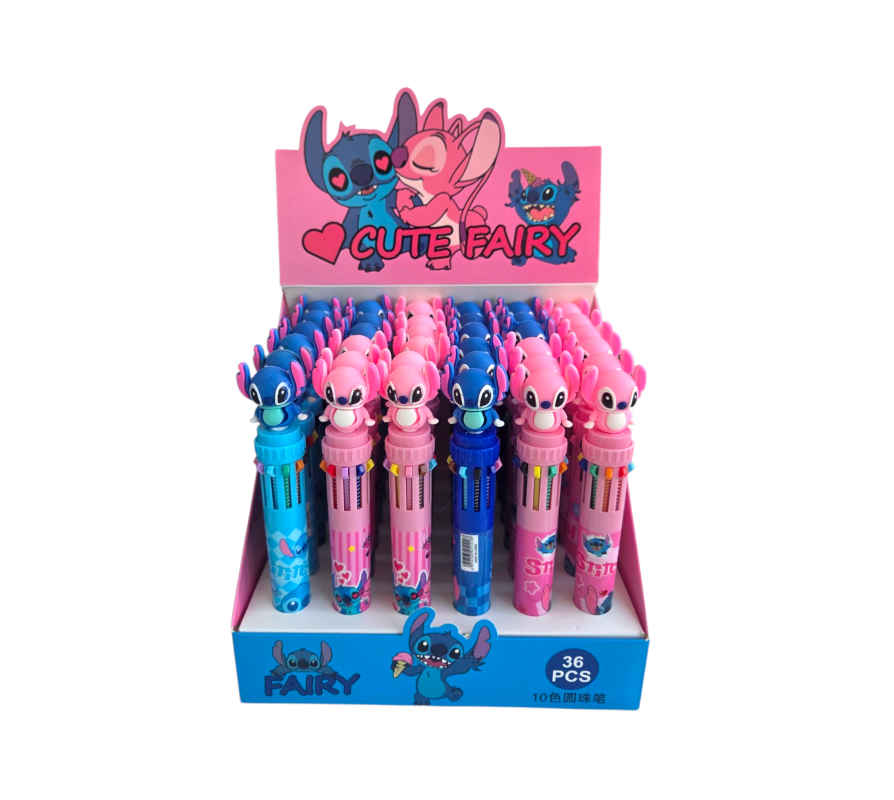 STİTCH 10 RENK TÜKENMEZ KALEM 36 LI