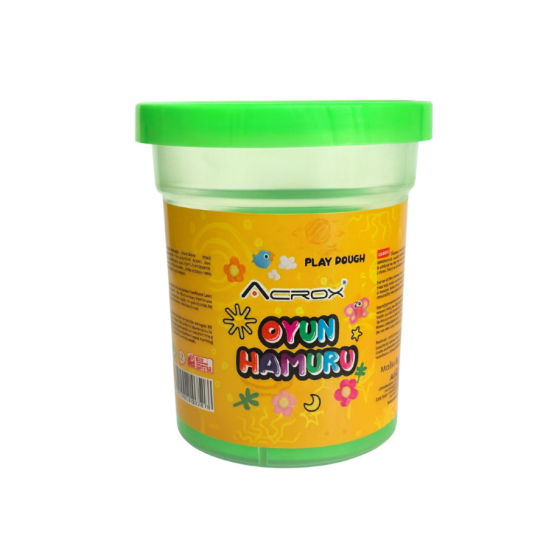 ACROX TEKLİ OYUN HAMURU YEŞİL 110 GR