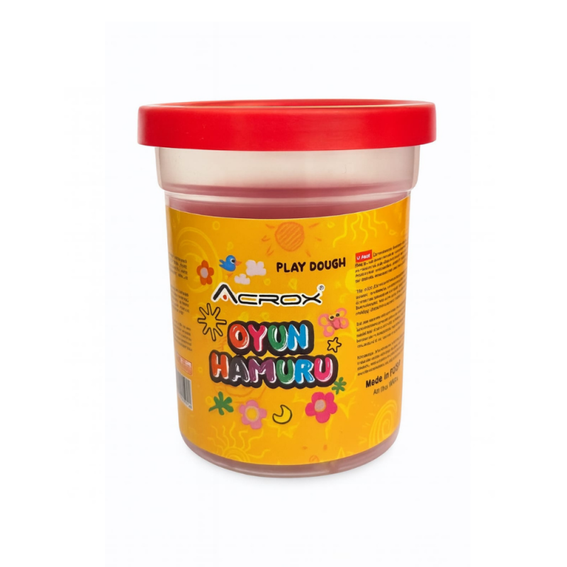 ACROX TEKLİ OYUN HAMURU KIRMIZI 110 GR