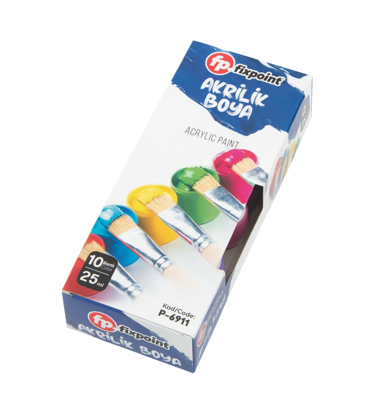 FİXPOİNT AKRİLİK BOYA 25 ML 12 RENK 12 Lİ P-1247