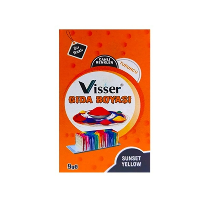 VİSSER GIDA BOYASI TURUNCU 9 GR x 12 ADET