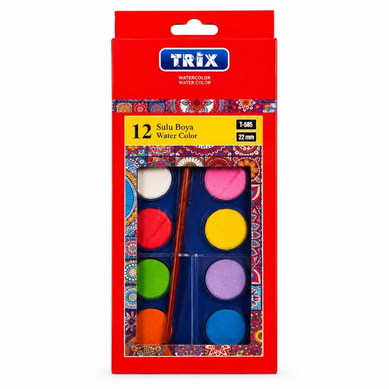 TRİX 12 Lİ SULU BOYA T-385