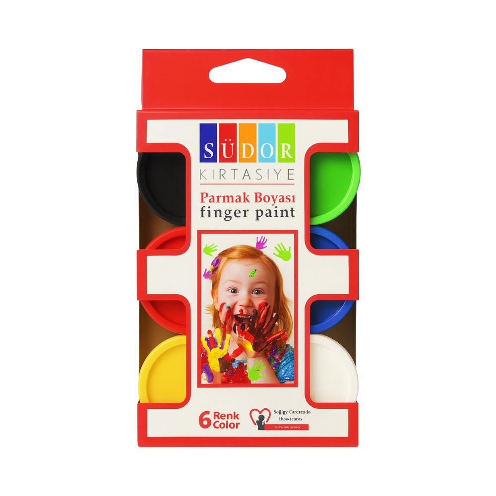 SÜDOR PARMAK BOYA 30 ML 6 LI