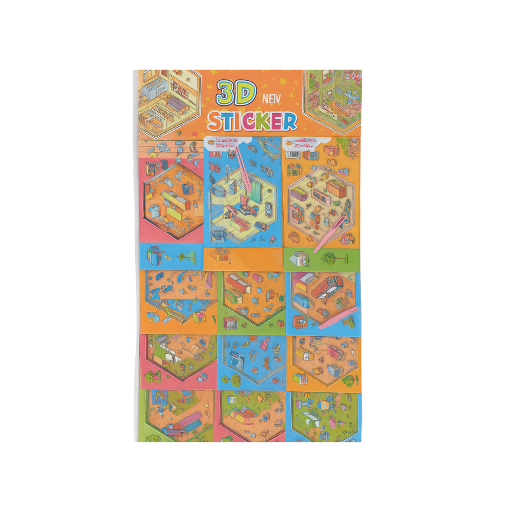 OLGUN 3D STİCKER 24 LÜ