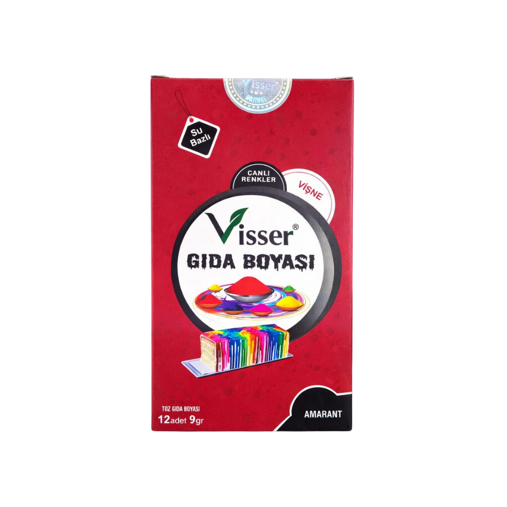 VİSSER GIDA BOYASI VİŞNE 9 GR x 12 ADET