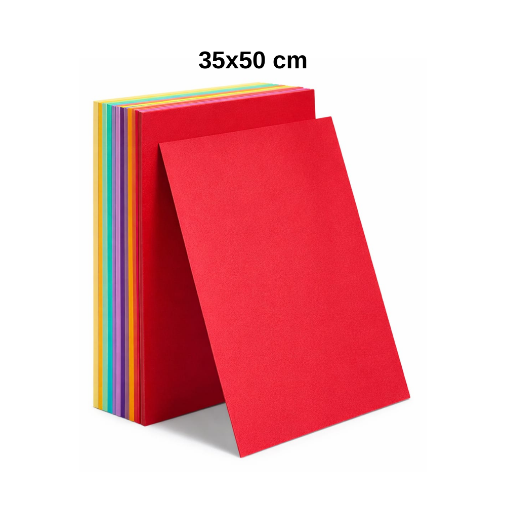 RENKLİ MUKAVVA KARIŞIK 35X50 CM 36 LI