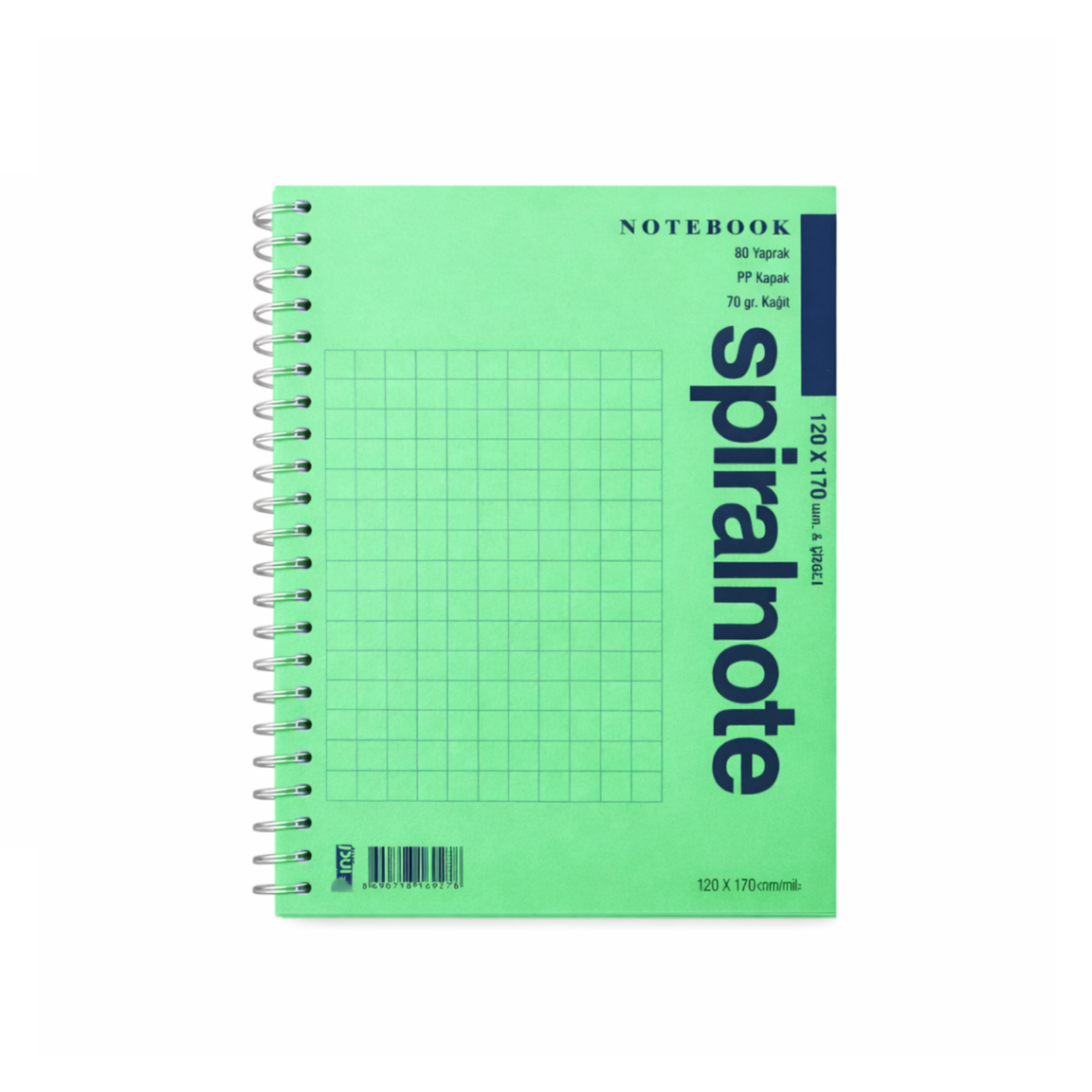 İNCİ PP KAPAK KARELİ NO:3 NOT DEFTERİ 120X170 12 Lİ