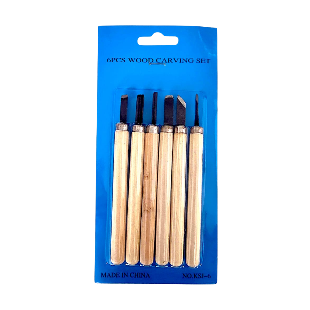 DOMİNİC AHŞAP OYMA SETİ 6 LI