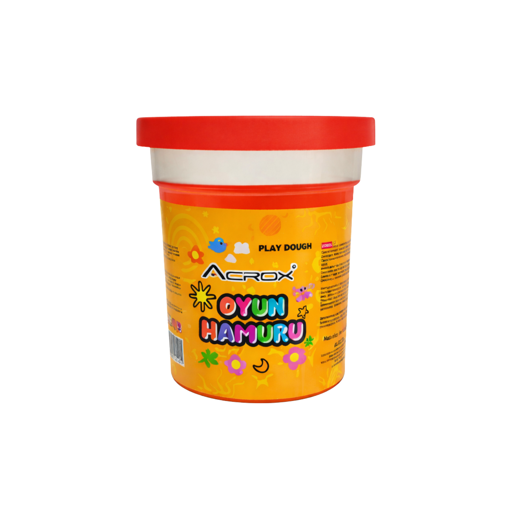 ACROX TEKLİ OYUN HAMURU KIRMIZI 110 GR