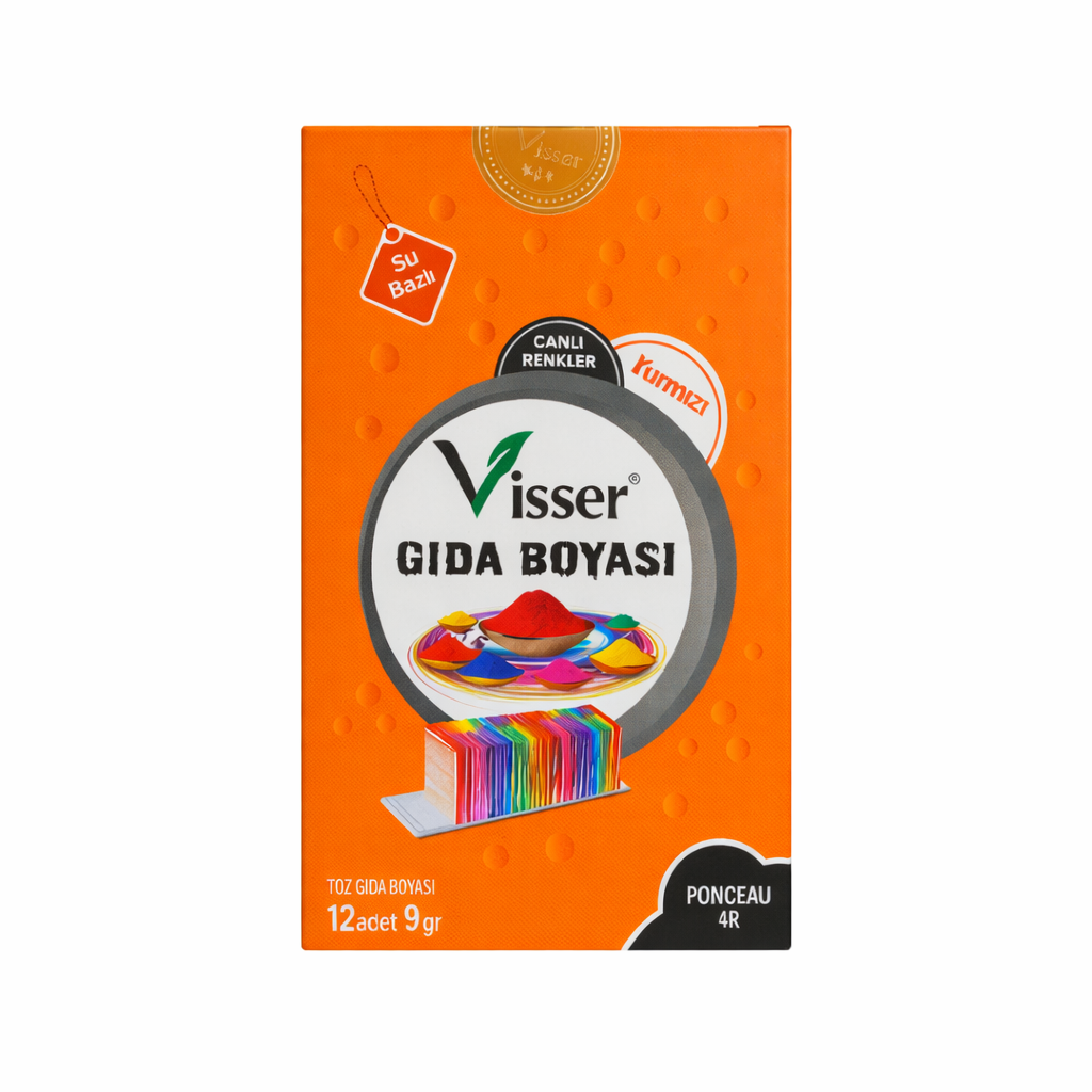 VİSSER GIDA BOYASI TURUNCU 9 GR x 12 ADET