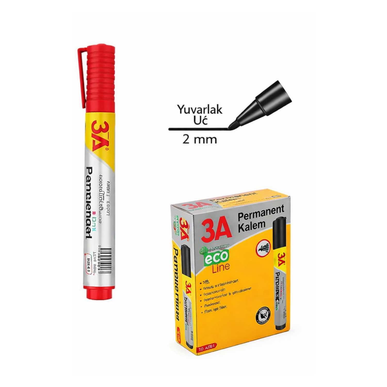 ARK KOLİ KALEMİ EKO KIRMIZI 12 Lİ