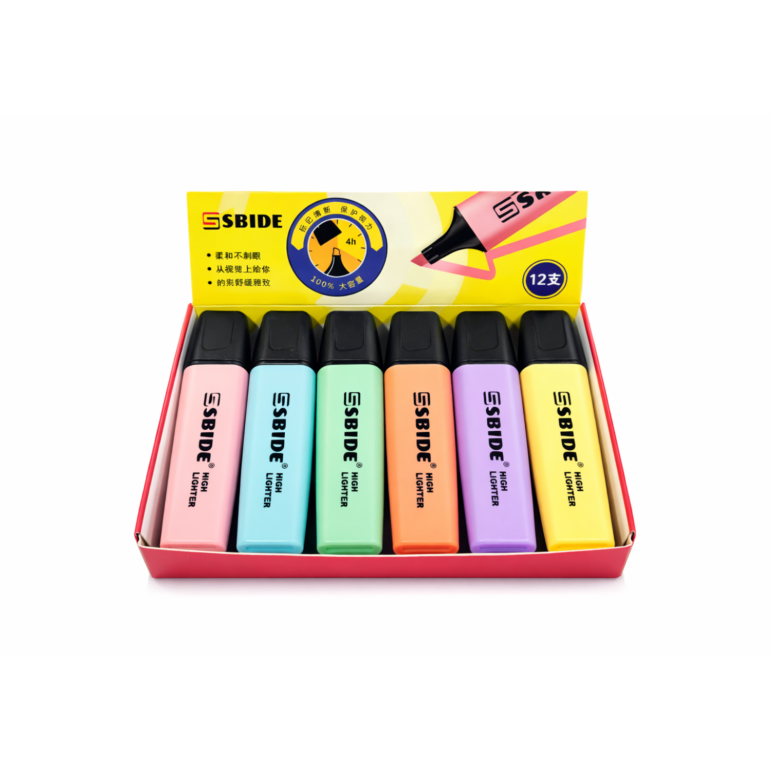 SBİDE FOSFORLU KALEM KARIŞIK 12 Lİ