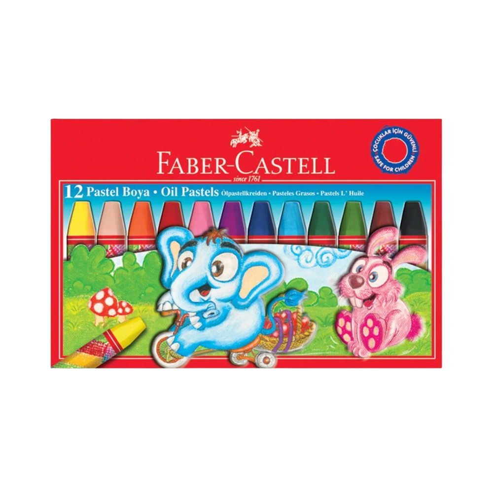 FABER CASTELL PASTEL BOYA 12 RENK