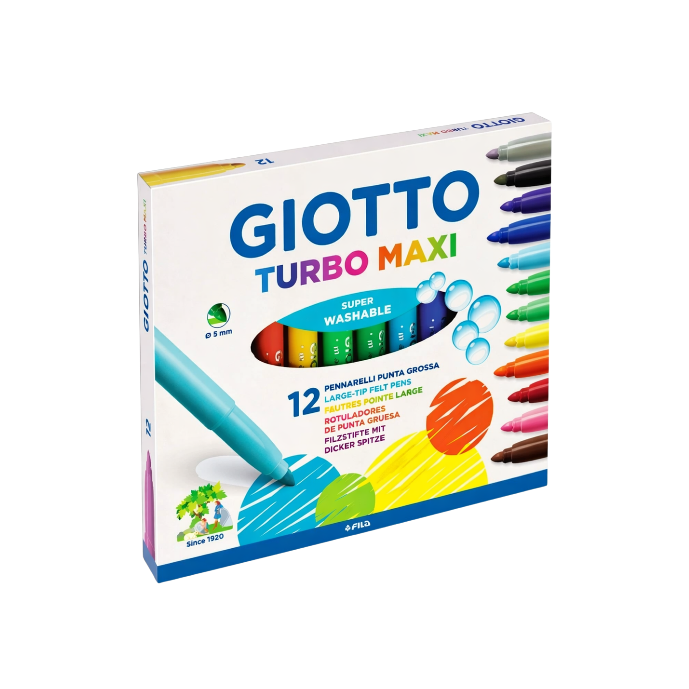 GİOTTO JUMBO KEÇELİ KALEM 12 RENK 5 Lİ