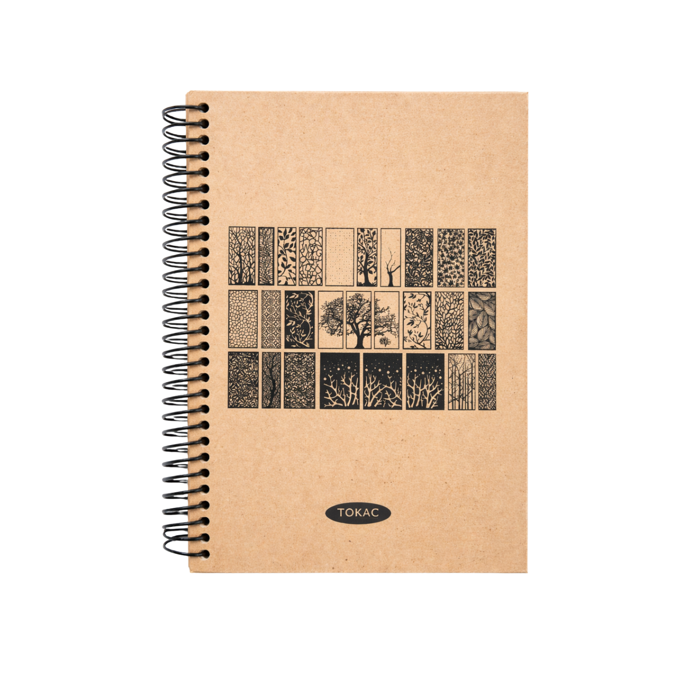 TOKAÇ SERT KAPAK KRAFT ÇİZGİLİ DEFTER 16X23 100 YPR
