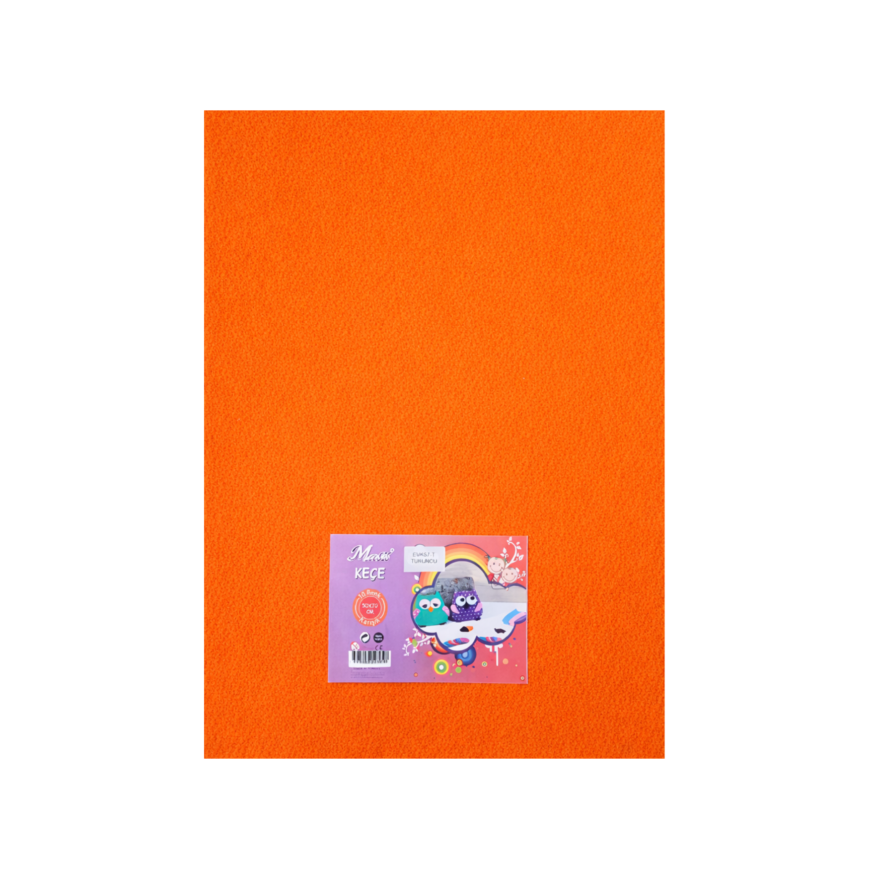 MASİS 50X70 TURUNCU KEÇE 10 LU